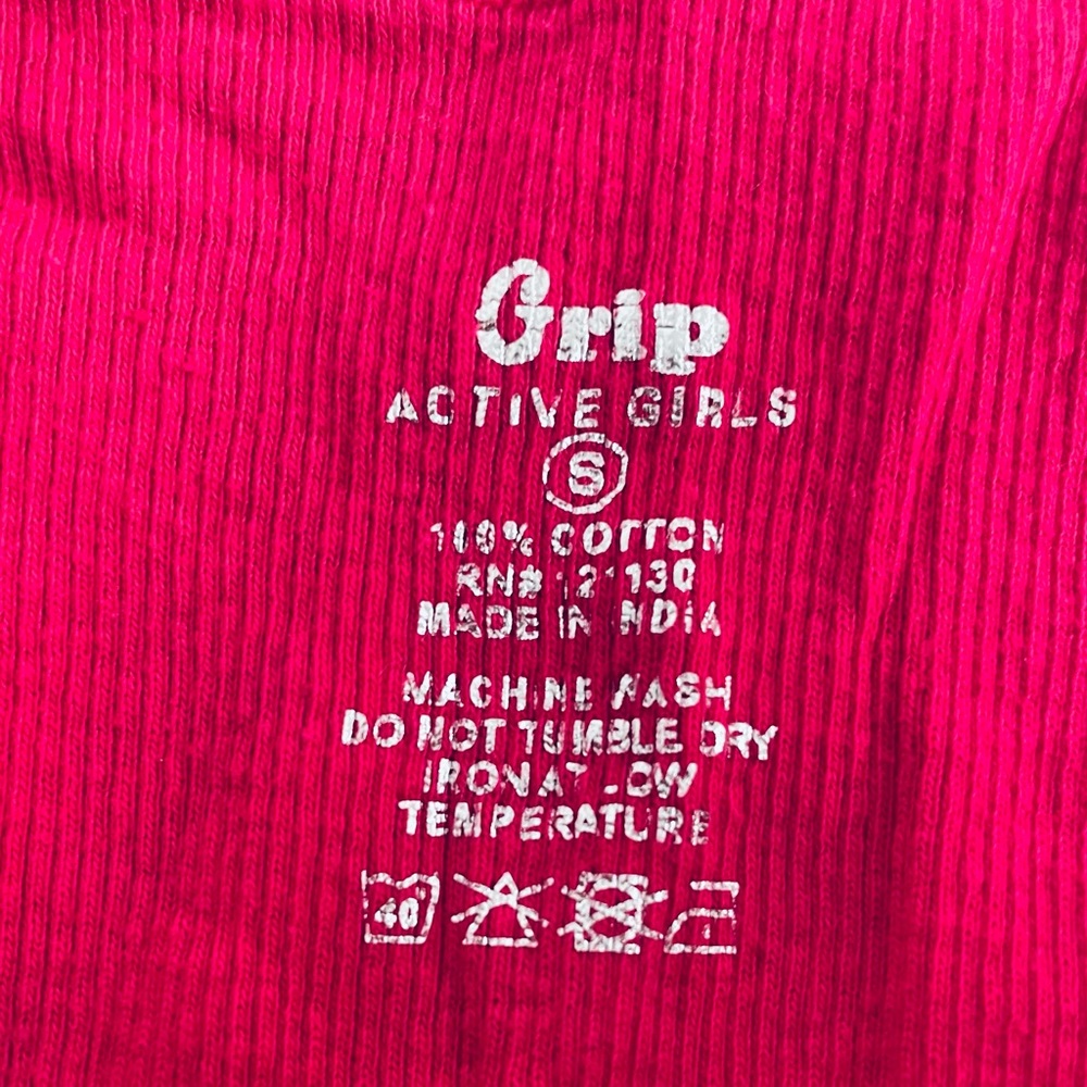 Grip Ribbed Tank Top Pink Size Small - Picture 5 of 6